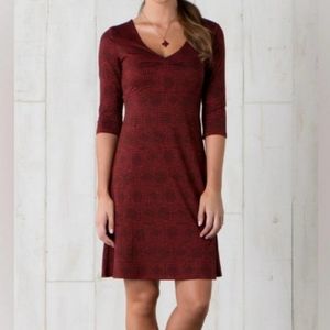 Toad&Co Rosalinda Red organic dress Large